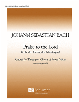 Book cover for Praise to the Lord