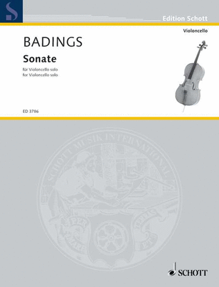 Book cover for Badings Sonate S.cello