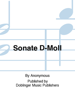 Book cover for Sonate d-moll