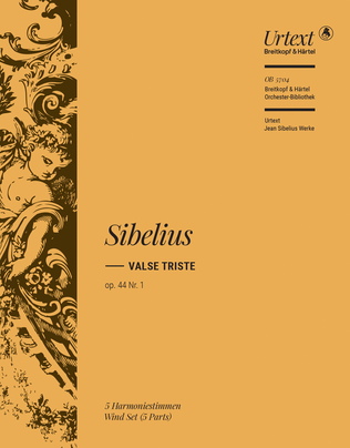 Book cover for Valse triste Op. 44/1