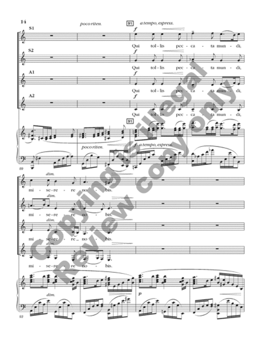 Gloria (Choral Score)