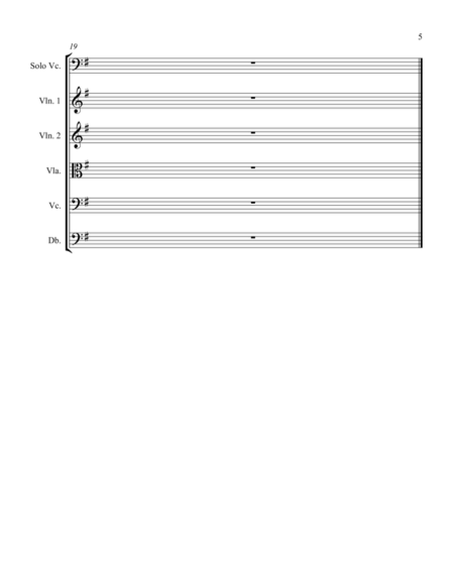 Sonata for Cello RV 40 Movement I