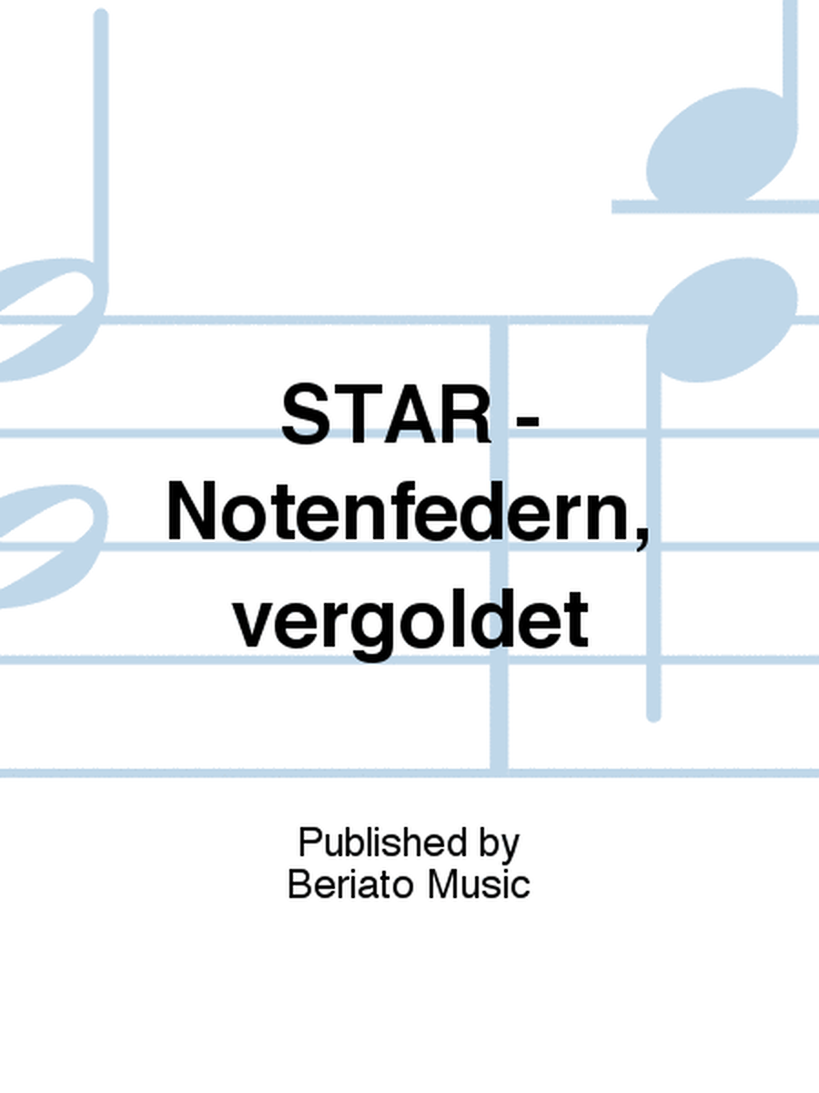 STAR - Notenfedern, vergoldet