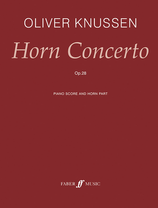 Book cover for Horn Concerto, Op. 28