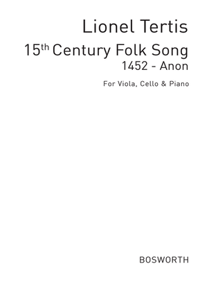 Book cover for 15th Century Folk Song (Arr. Lionel Tertis)