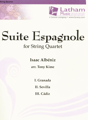 Book cover for Suite Espanola Op 47 Arr Kime String Quartet