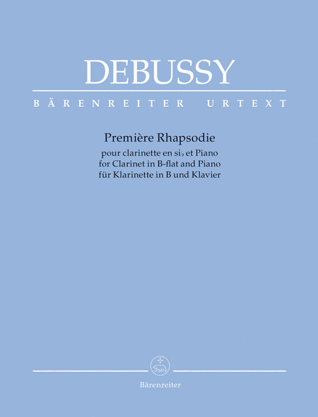 Claude Debussy : Premiere Rhapsodie for Orchestra with Solo Clarinet in B-flat