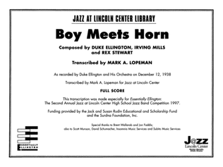 Book cover for Boy Meets Horn: Score
