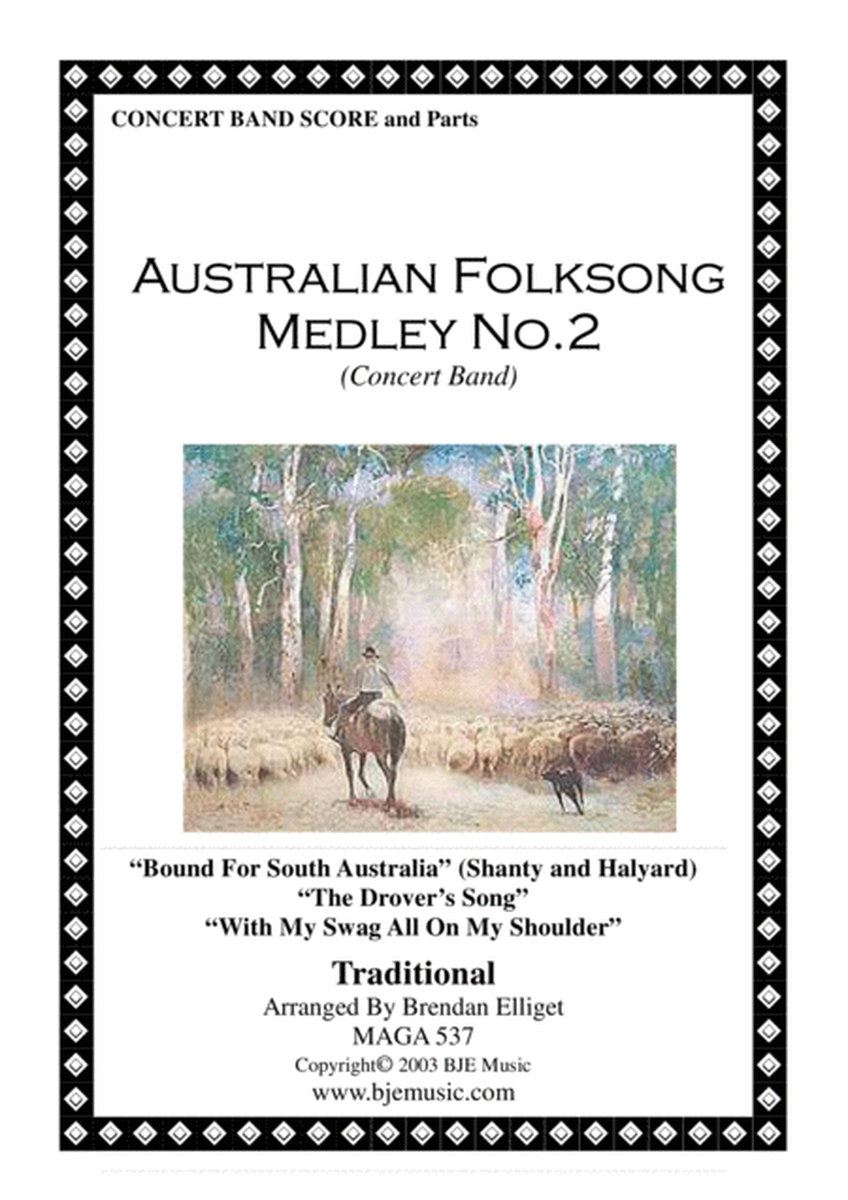 Australian Foklsong Medley No. 2 - Concert Band Score and Parts PDF image number null