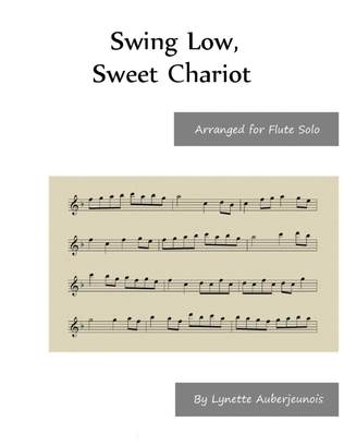 Book cover for Swing Low, Sweet Chariot - Flute Solo