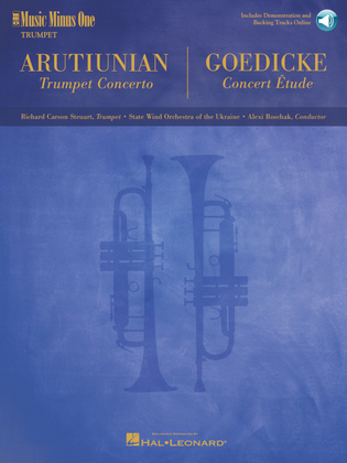 Book cover for ARUTIUNIAN Concerto for Trumpet/Cornet & Concert Band / GOEDICKE Concert Etude