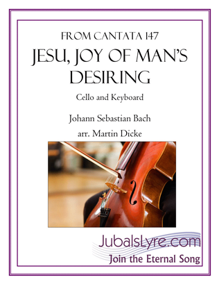 Book cover for Jesu, Joy of Man's Desiring (Cello and Keyboard)