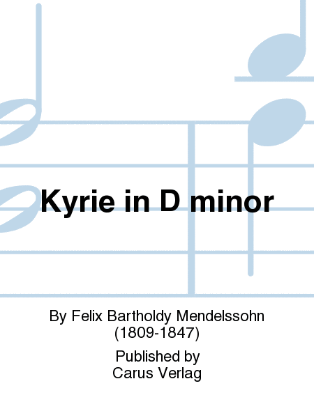 Kyrie in d (Kyrie in D minor) (Kyrie en re mineur)