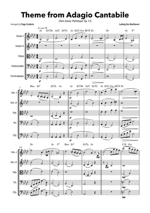 Theme From Adagio Cantabile (from Sonata 'Pathétique' Op.13)