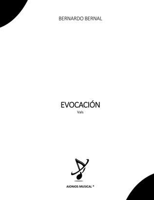 Book cover for Evocación - Vals