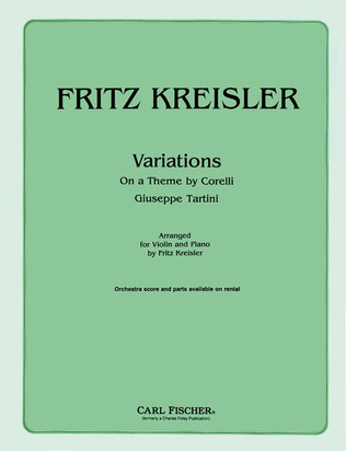 Book cover for Variations On a Theme by Corelli