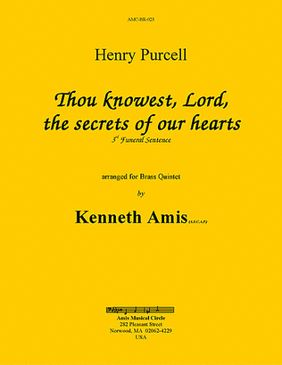 Book cover for Thou knowest Lord