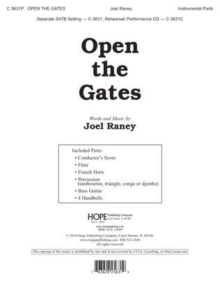 Book cover for Open the Gates