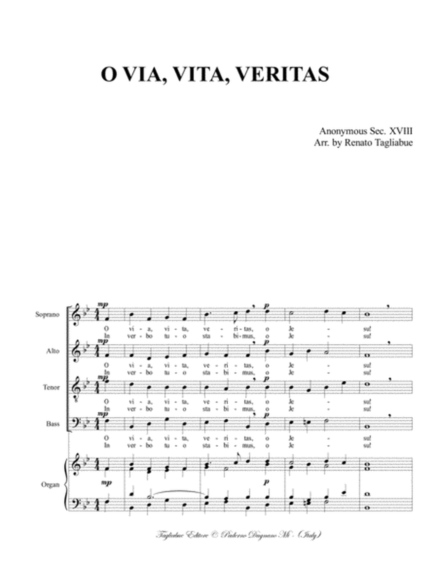 O VIA, VITA, VERITAS - Arr. for SATB Choir and Organ