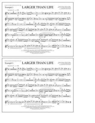 Book cover for Larger Than Life - Trumpet 1