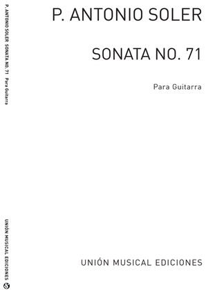 Book cover for Sonata No.71