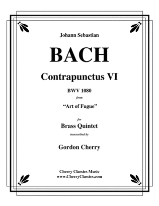 Contrapunctus VI BWV 1080 for Brass Quintet