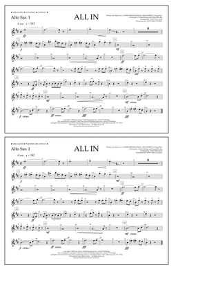 Book cover for ALL IN (arr. Tom Wallace) - Alto Sax 1