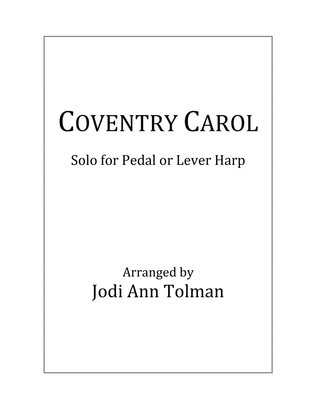 Book cover for Coventry Carol, Harp Solo