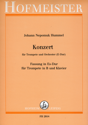 Book cover for Konzert fur Trompete und Orchester E-Dur / KlA