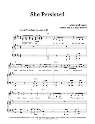 Book cover for She Persisted (feat. Kate Ferber)
