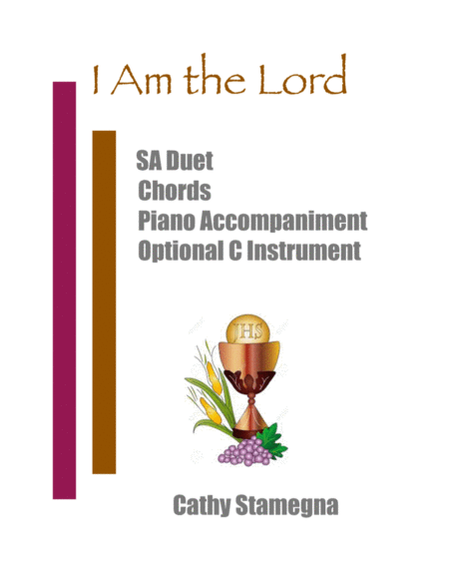 I Am the Lord (SA Duet, Chords, Optional C Instrument, Accompanied) image number null