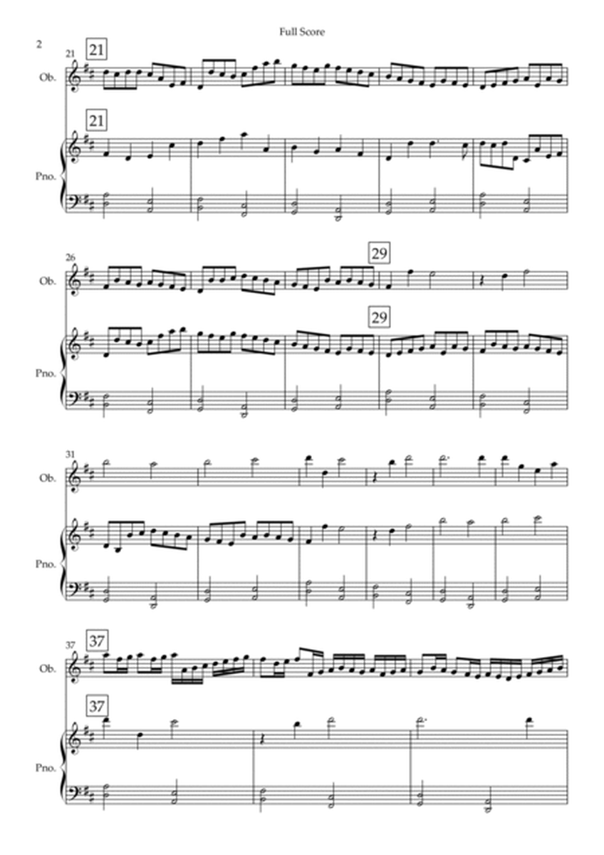 Canon in D Major (Johann Pachelbel) for Oboe Solo and Piano Accompaniment image number null