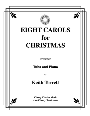 Book cover for Eight Carols for Christmas for Tuba and Piano