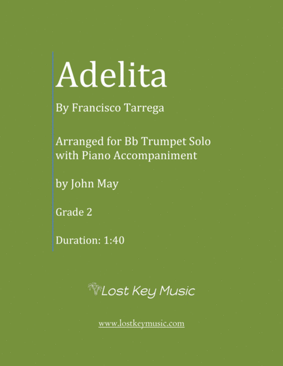 Adelita-Bb Trumpet Solo (Optional Piano Accompaniment) image number null