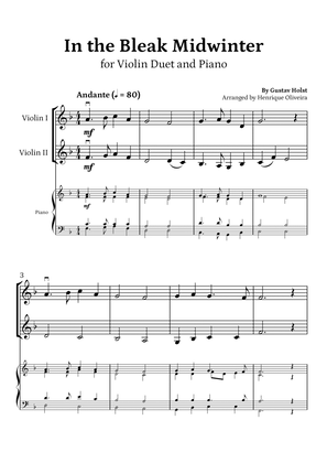 Book cover for In the Bleak Midwinter (Violin Duet and Piano) - Beginner Level