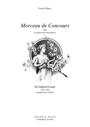 Morceau de concours for guitar and string quartet