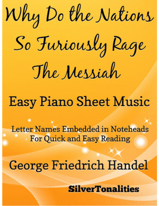 Book cover for Why Do the Nations So Furiously Rage the Messiah Easy Piano Sheet Music