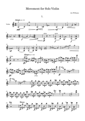 Movement for Solo Violin