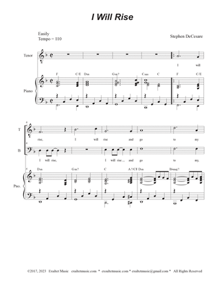 I Will Rise (Psalm 51) (2-part choir - (TB)