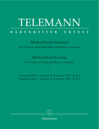Book cover for Twelve Methodical Sonatas for Violin or Flute and Basso continuo