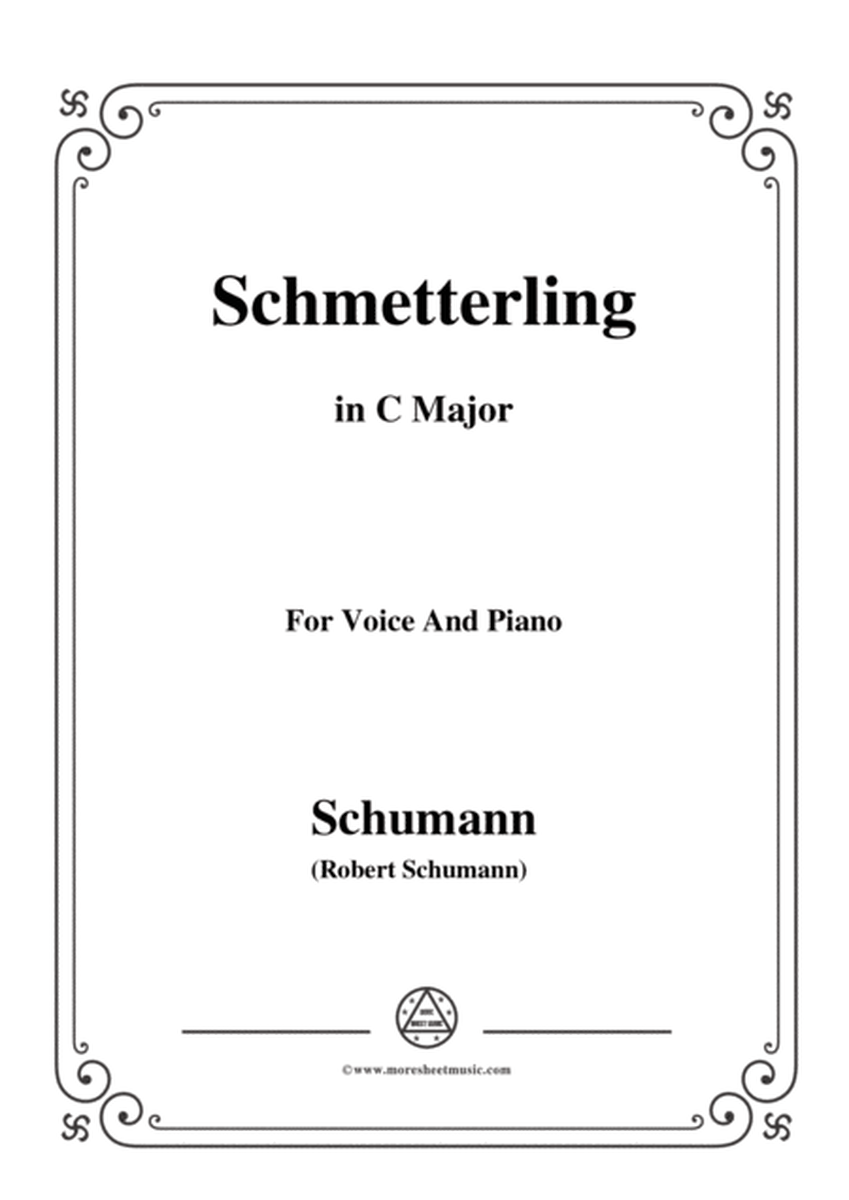 Schumann-Schmetterling,in C Major,Op.79,No.2,for Voice and Piano image number null