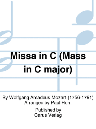 Book cover for Mass in C (Missa in C)