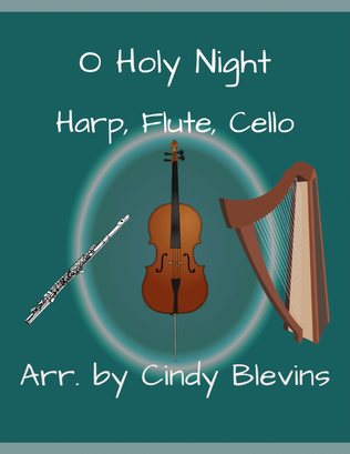 Book cover for O Holy Night, for Harp, Flute and Cello