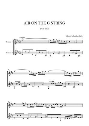 Book cover for Bach: Air on the G String for Guitar Duo (2 Guitars)