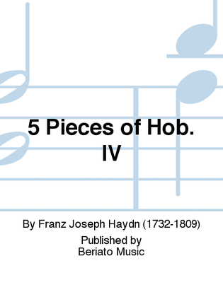 Book cover for 5 Pieces of Hob. IV