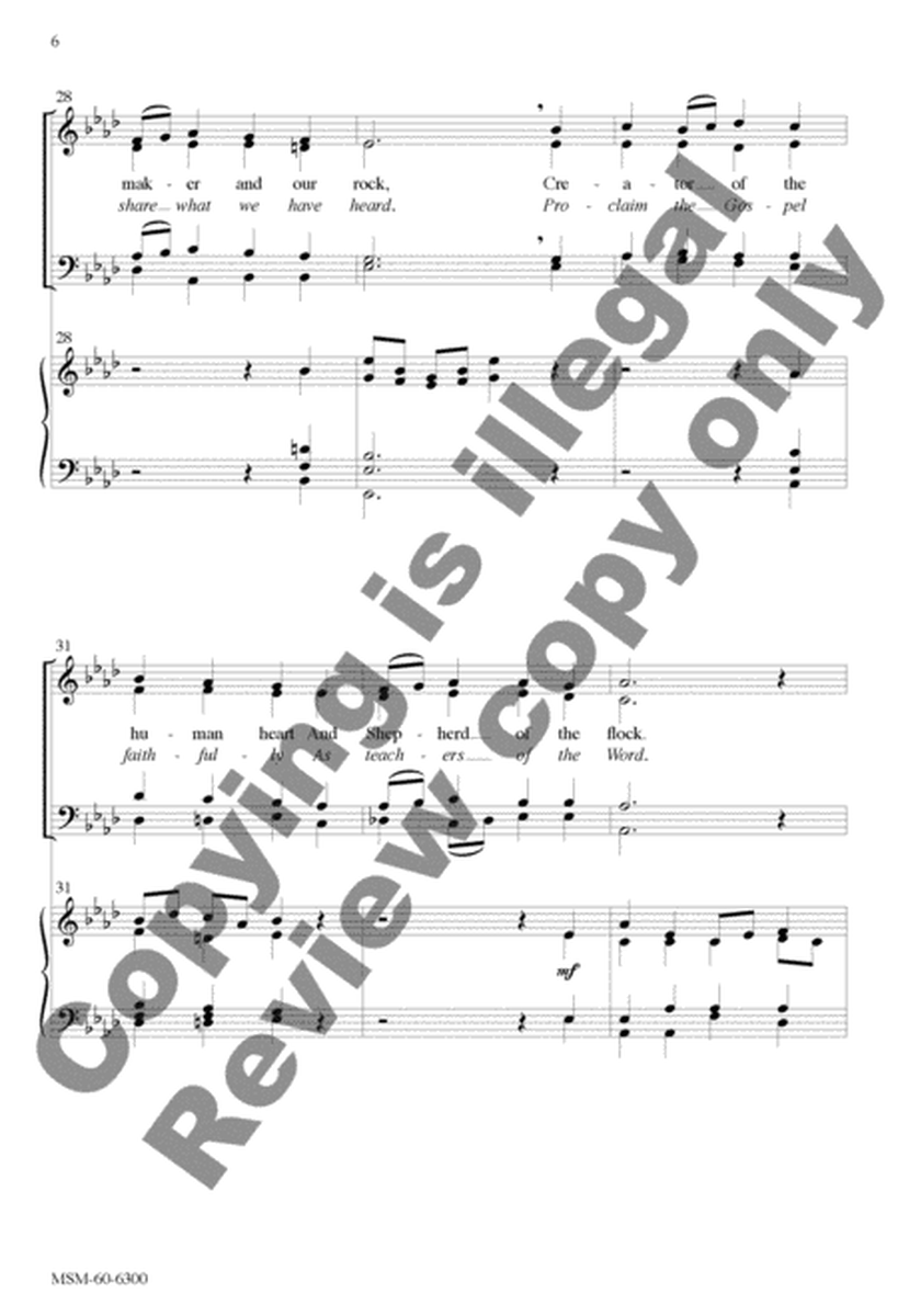 Sing Joyfully to God!/Go Forth into the World! (Choral Score) image number null