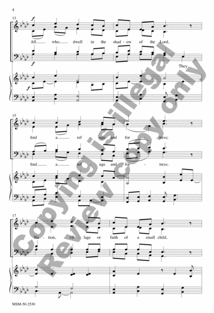 All Who Dwell in the Shadow of the Lord (Choral Score) image number null