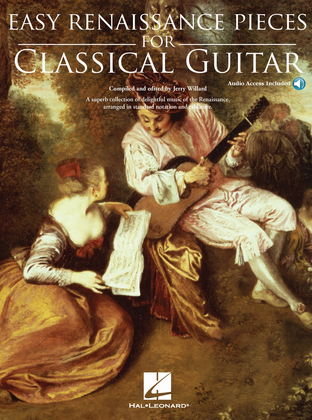 Book cover for Easy Renaissance Pieces for Classical Guitar