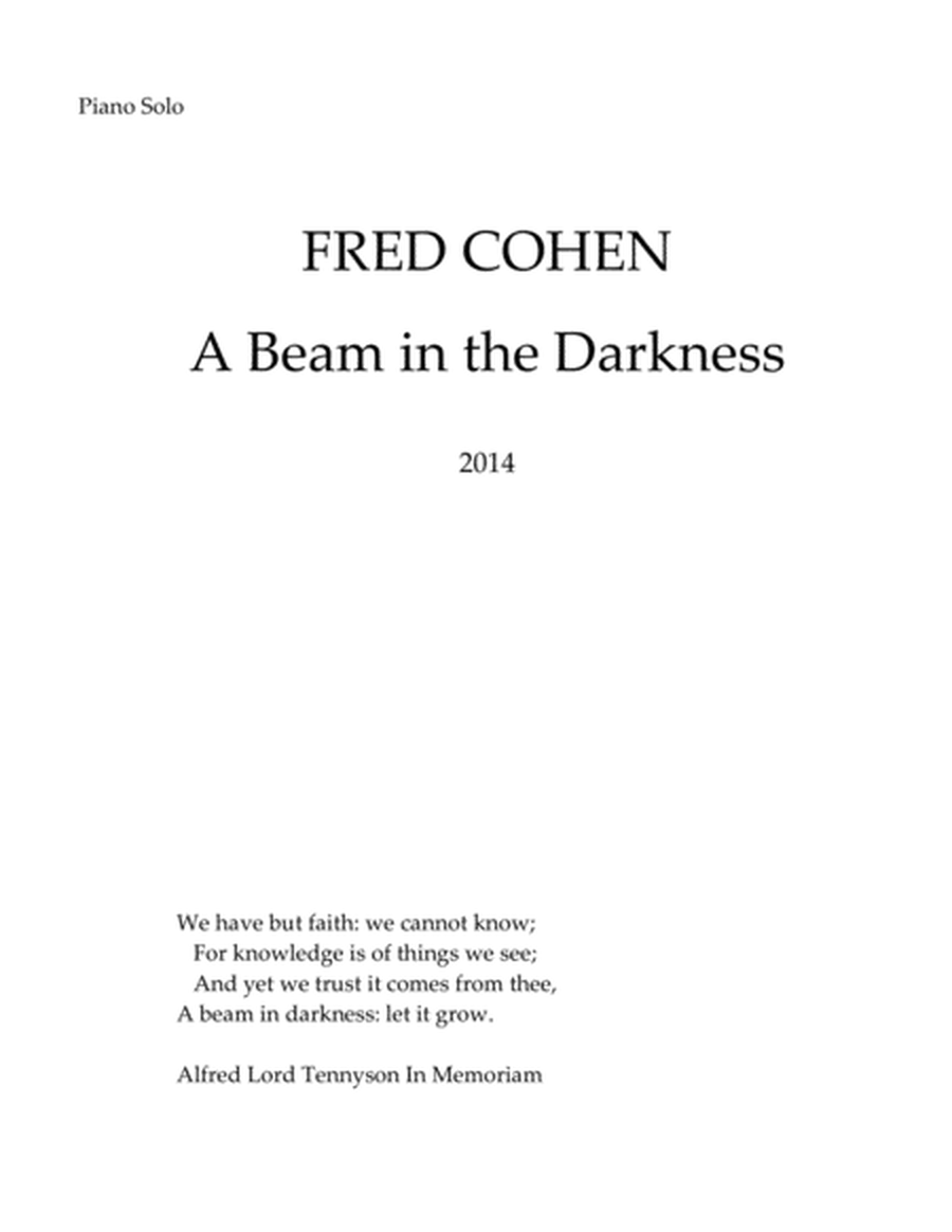 [Cohen] A Beam in the Darkness