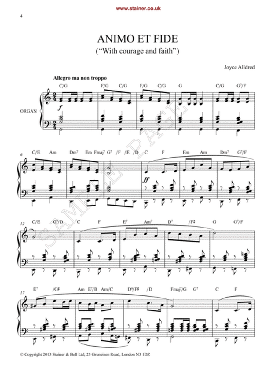 Tart with the Cart and Animo et Fide. Organ